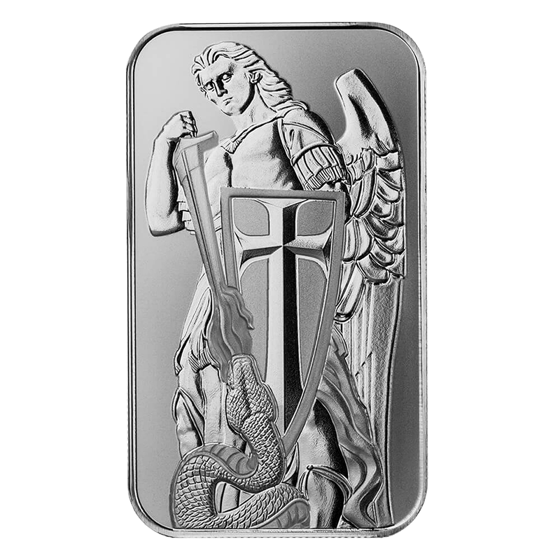 Image pour Lingot d’argent de 1 oz, Archange saint Michel à partir de Métaux précieux TD